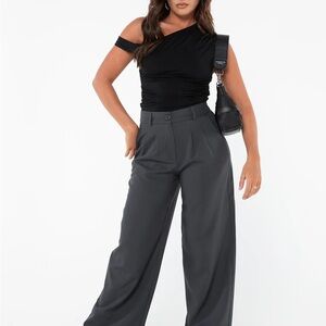 Wide Leg Tailored Pants